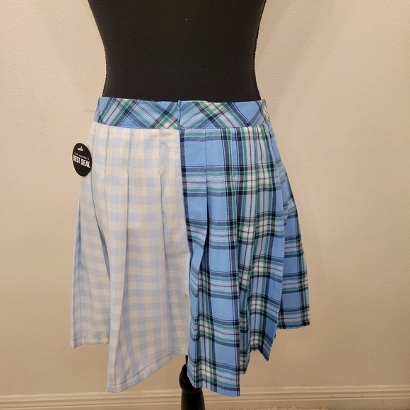 Forever 21+ Reworked Plaid Mini Skirt, NWT, Size 0X - Picture 7 of 12